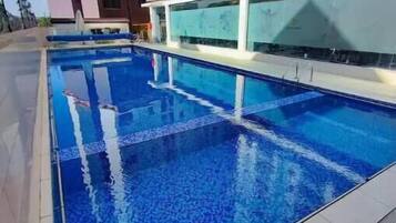 Indoor pool, a heated pool