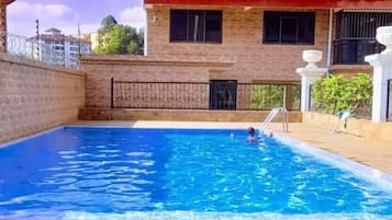 Indoor pool, a heated pool