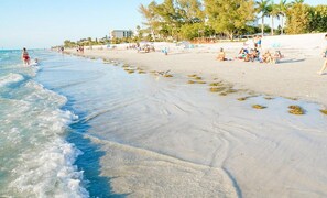 Vlak bij het strand