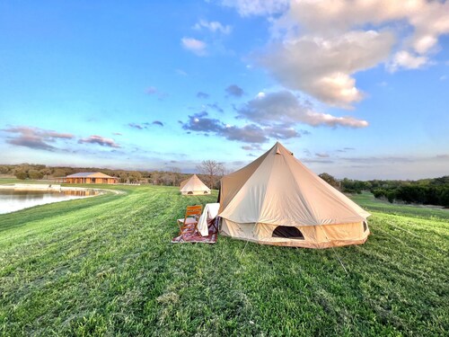 [Eclipse Amenities Included]142 Acre Ranch Glamping Tent