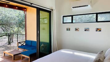 1 bedroom, desk, iron/ironing board, travel crib