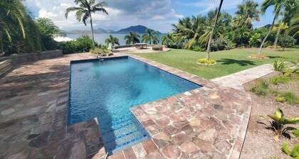 Beachfront Estate with Pool and Tropical Garden