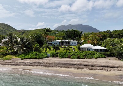 Beachfront Estate with Pool and Tropical Garden