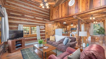 TV connectée, cheminée