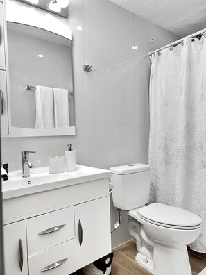 シャワー、ヘアドライヤー、タオル、石鹸