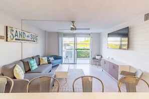 Living area - Modern Condo on the Beach in the Heart of Cocoa! (Cocoa Beach)