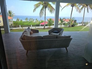 Terrace/patio - Coconut Breeze SVG - 1 bdrm seaview apt (Argyle)