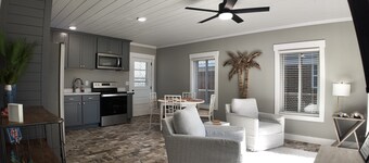 Cozy 2-bedroom cottage in Sunnyside area of Panama City Beach w/ an ocean view.