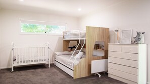 3 bedrooms, travel cot, WiFi, bed sheets
