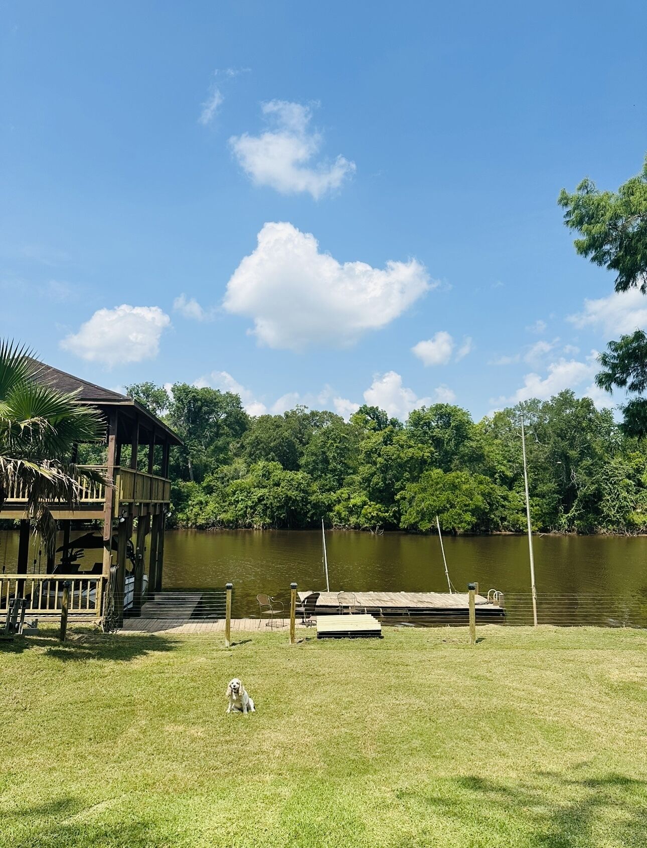 Riverfront Retreat: water access, fire pit, & balcony for ultimate relaxation.