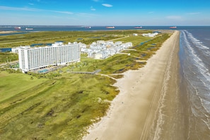 On the beach - 0209 Coral Sea Palette Retreat| Beachfront Coastal Escape | Sleeps 4 (Galveston)