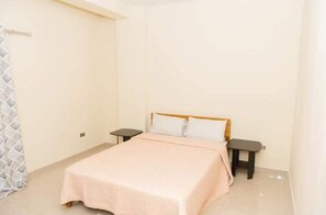 1 bedroom, iron/ironing board, bed sheets