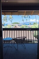 Apartamento estándar, vistas parciales al mar | Terraza o patio