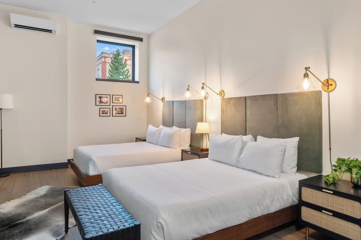 1 bilik tidur, peralatan tempat tidur premium, gebar bulu kapas