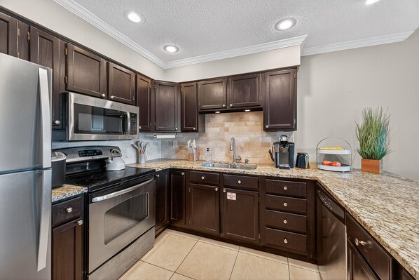 คอนโด, หลายเตียง (Sandy's Beach Retreat) | ครัวส่วนตัว