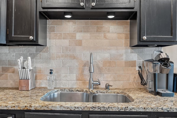 Lejlighed - flere senge (Sandy's Beach Retreat) | Privat køkken