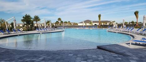 Una piscina riscaldata