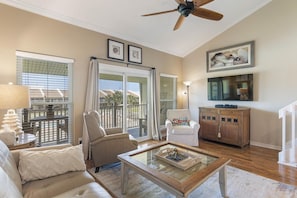 Condo, Multiple Beds (8G, Endless Summer ) | Living area | TV, stereo - 8 G Two Bedroom Condo (Miramar Beach)