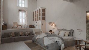 2 chambres, coffres-forts dans les chambres, bureau