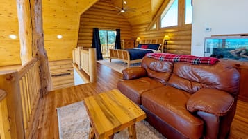 TV connectée, cheminée, table de tennis de table