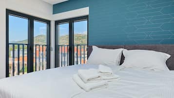 1 kamar tidur, meja kerja, Wi-Fi gratis, dan seprai linen