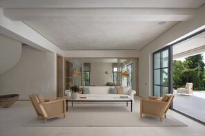 Villa | Living area | 75-inch Smart TV with digital channels, Netflix, streaming services - Villa Escondida by Lumina (Punta Cana)