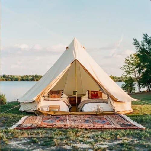 [Eclipse Amenities Included]142 Acre Ranch Glamping Tent 3