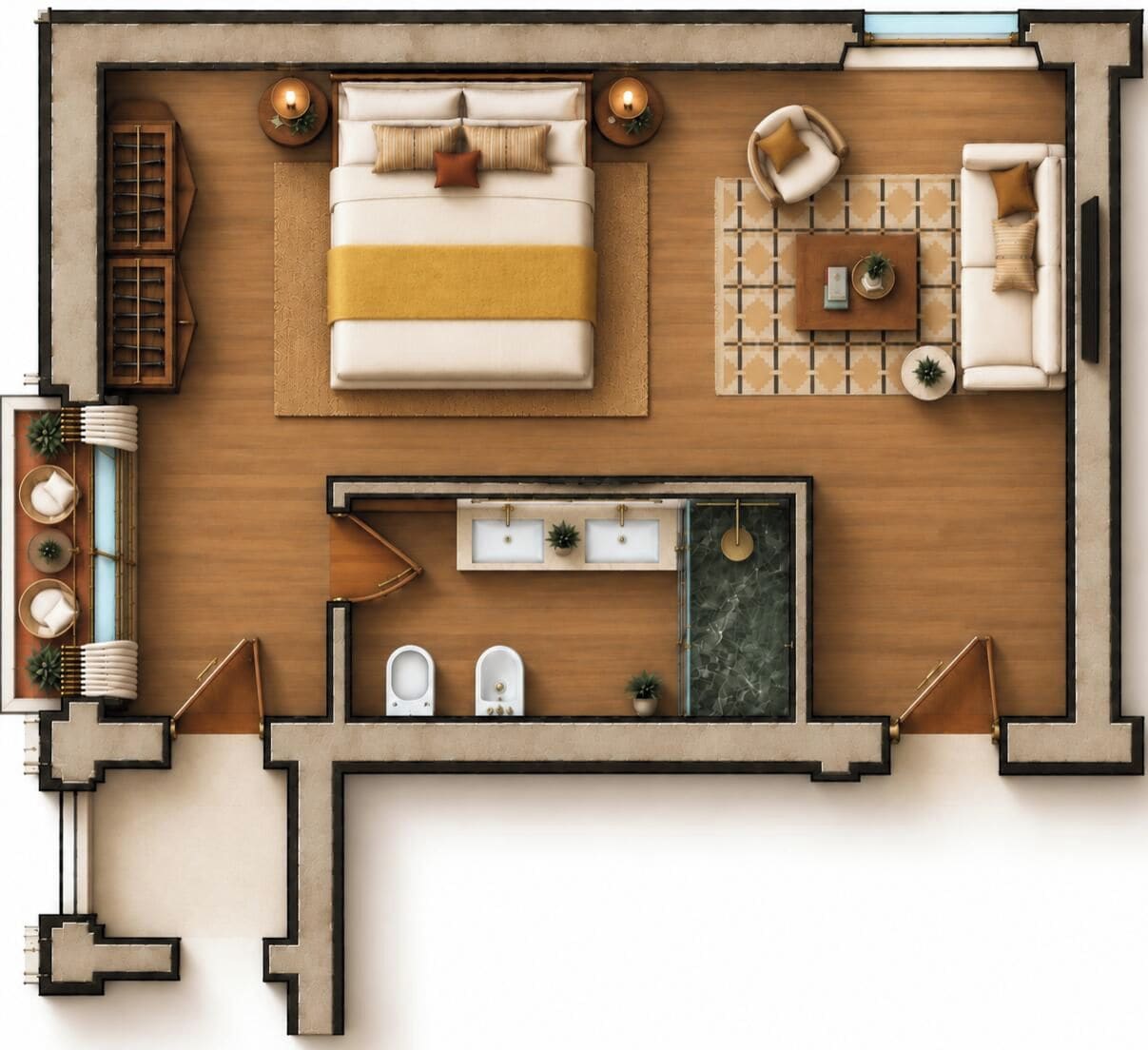 مخطط تصميم الطابق