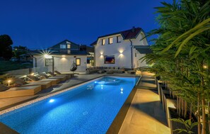 Una piscina riscaldata