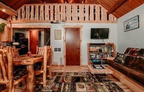 TV connectée, cheminée