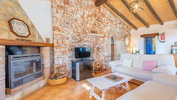 TV, fireplace, DVD player