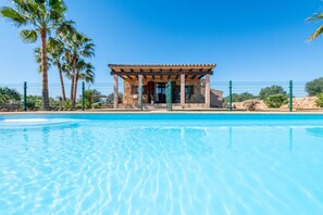 Pool - Country House 'Ses Oliveres' with Mountain View, Wi-Fi and Air Conditioning (Campos)