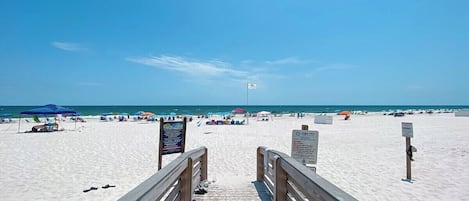On the beach