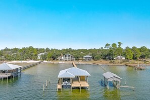 Exterior - Luxury Waterfront Retreat | Designer Interior, Huge Deck & Private Boat Slip | BEACHBALL PROPERTIES (Elberta)