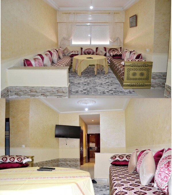 Living room - Holiday Apartment Rental (Meknes)
