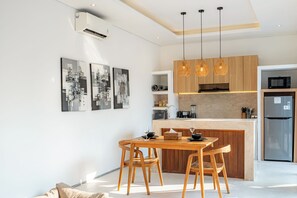 Spiseområde på rommet