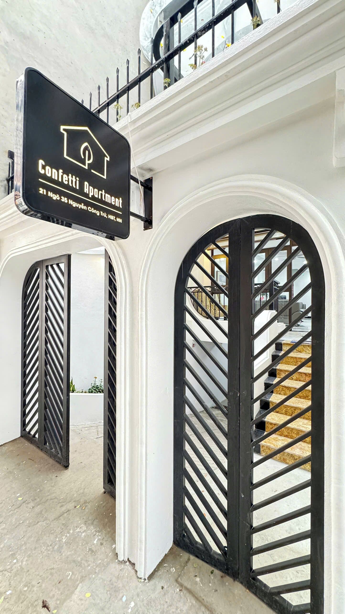 Overnatningsstedets facade