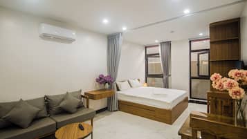 Apartamento básico | 1 quarto, escrivaninha, cortinas blackout, quartos à prova de som