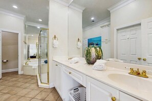Hair dryer, towels