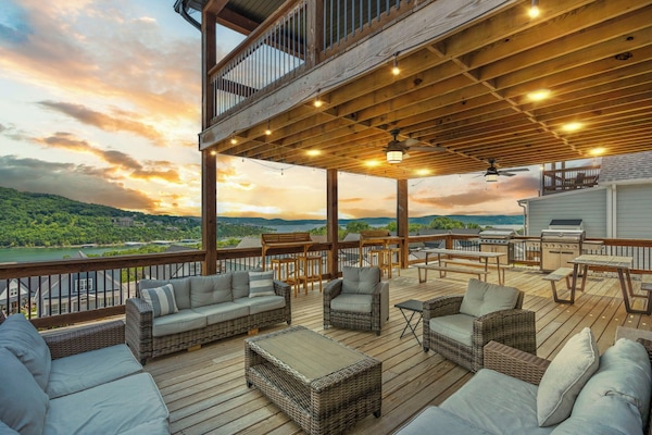 Day or Night, the Main Level Deck is a Great Place to Reconnect with Family!