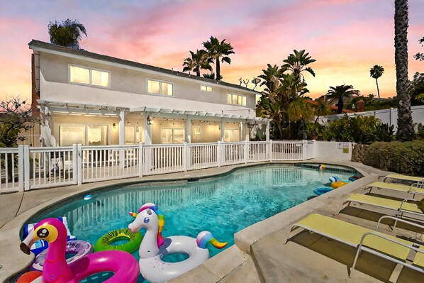 Outdoor pool, a heated pool - Stunning Coastal Escape w. private pool & spa, arcade, near themed parks & beach (Mission Viejo)