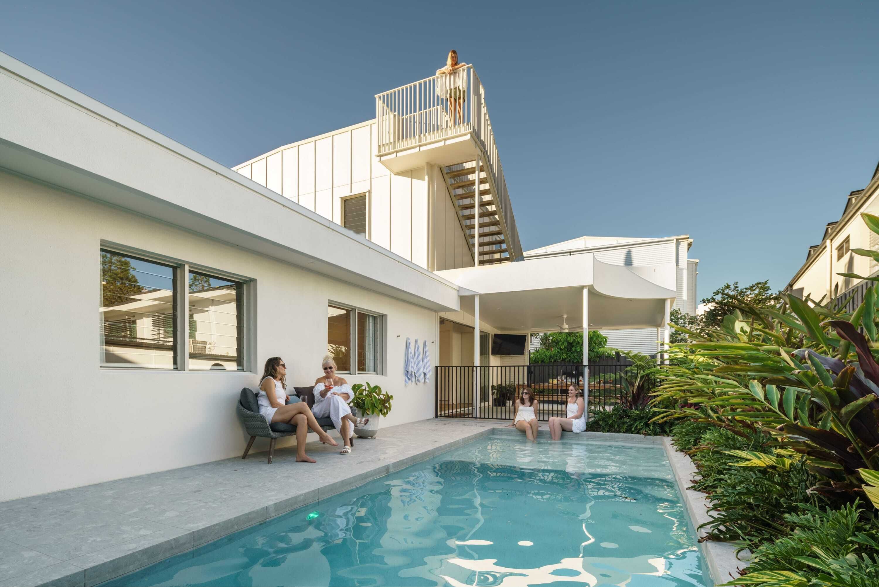 Lounge by the pool and relax