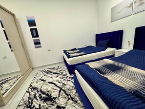 2 bedrooms, iron/ironing board, WiFi, bed sheets