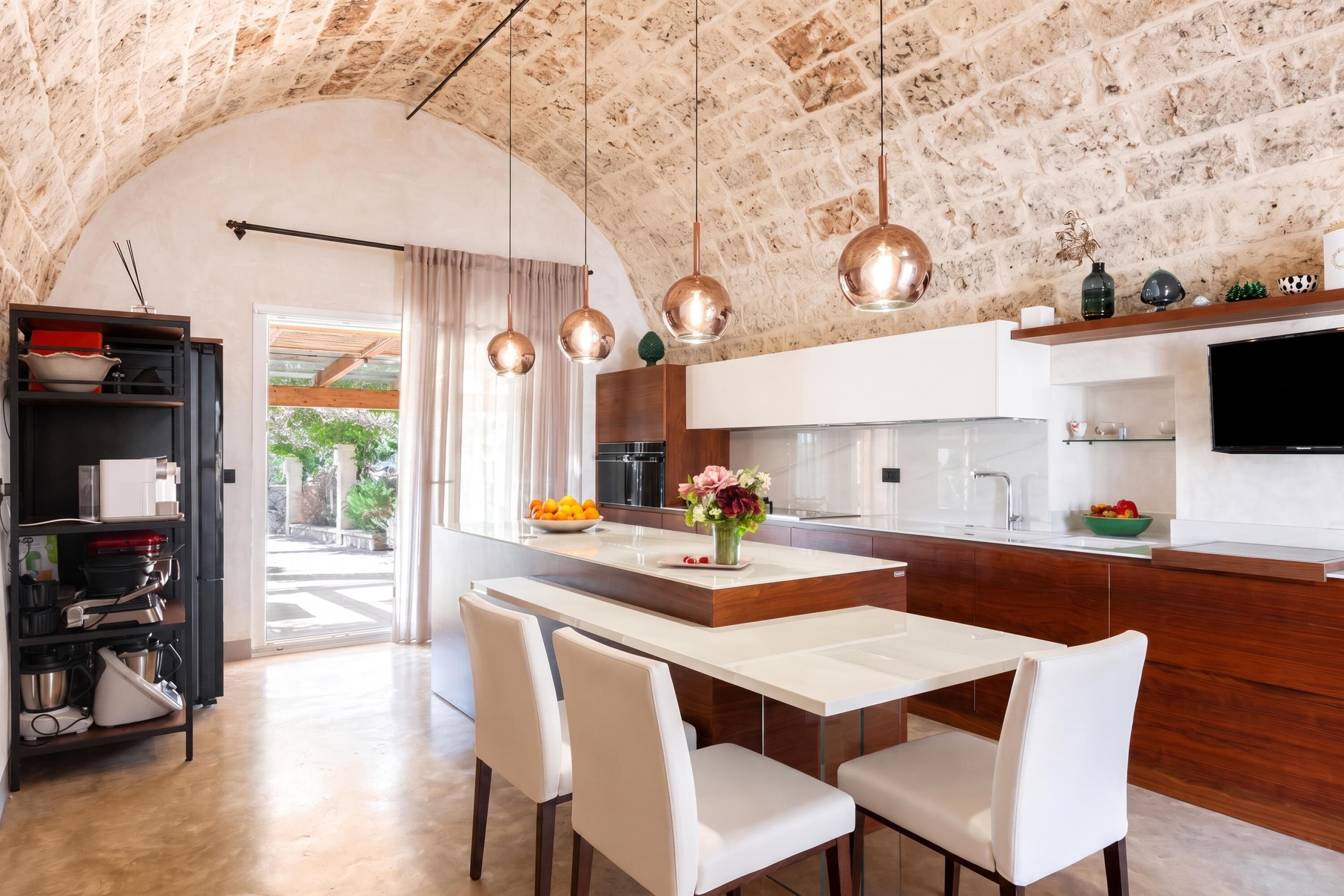 Standard Villa, 6 Bedrooms, Microwave (Masseria Misocampo With Garden And) | Private kitchen | Dining tables