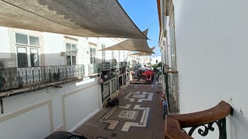 Vue sur la ville depuis lâhĂ©bergement