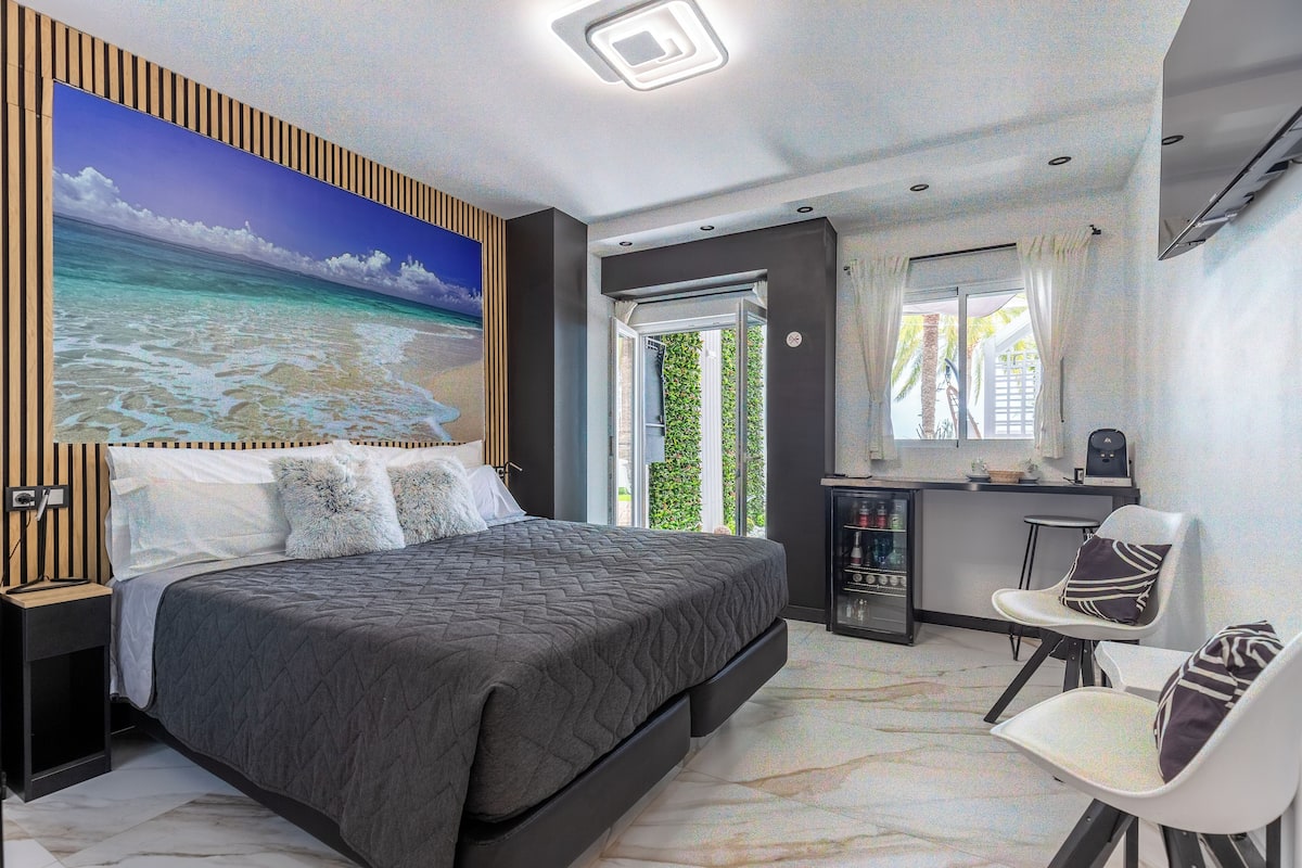 Chambre Deluxe Double ou avec lits jumeaux, vue océan (Benidorm) | 1 chambre, draps en coton égyptien, literie de qualité supérieure