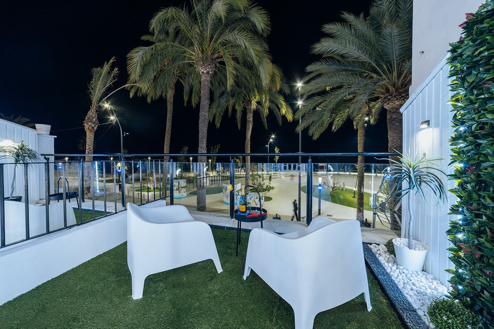 Deluxe-Doppel- oder -Zweibettzimmer, Meerblick (Altea) | Terrasse/Patio