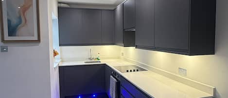 Apartment | Private kitchen | Fridge, microwave, oven, stovetop