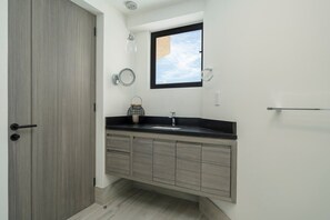 Shower, hair dryer