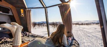 "suite With Lake View for 2 Guests Peace & Quiet Hotel in Jokkmokk Sweden"